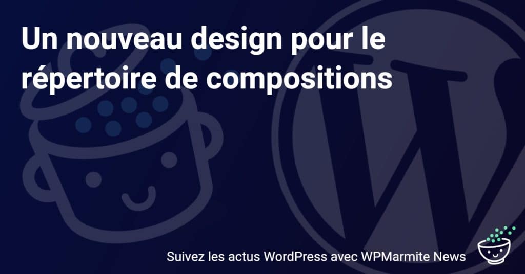 Découvrez le design révolutionnaire du tout nouveau répertoire de compositions!