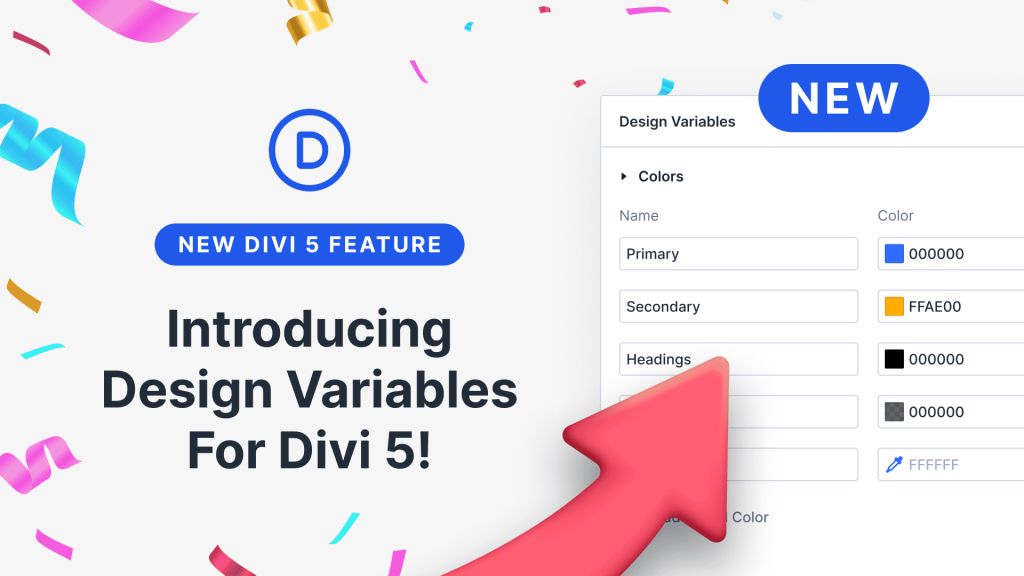 Divi 5 introduit les Design Variables