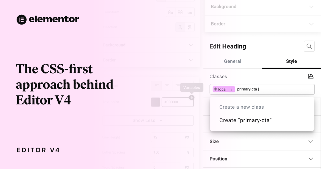 Elementor V4 : le page builder bascule vers une approche CSS-first