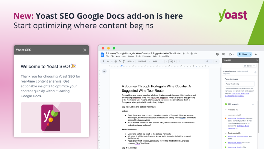 Yoast SEO debarque dans Google Docs avec une integration officielle