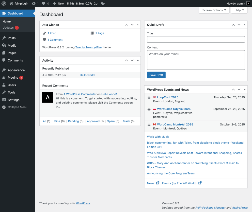 FAIR 1.0 est disponible : une alternative décentralisée à WordPress.org