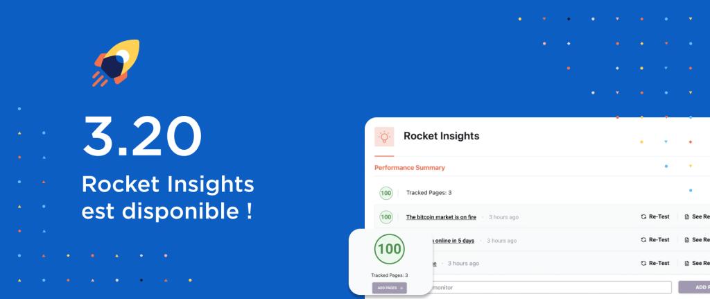 WP Rocket 3.20 dévoile Rocket Insights, son outil de surveillance des performances