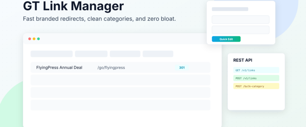 GT Link Manager : gérer affiliation et redirections en un endroit