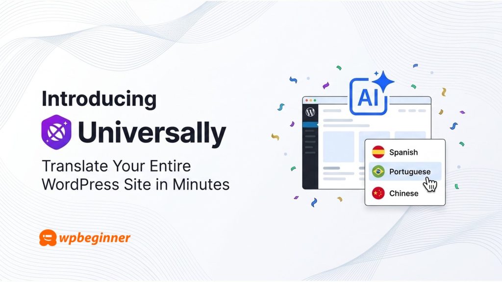 Universally : Awesome Motive lance une plateforme de traduction automatique de sites WordPress par IA