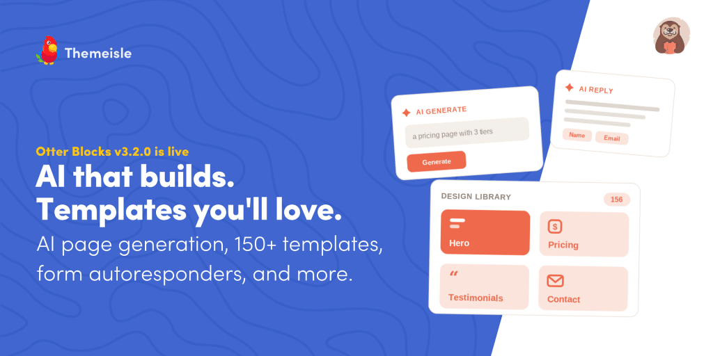 Otter Blocks 3.2 mise sur l'IA pour générer sections et pages