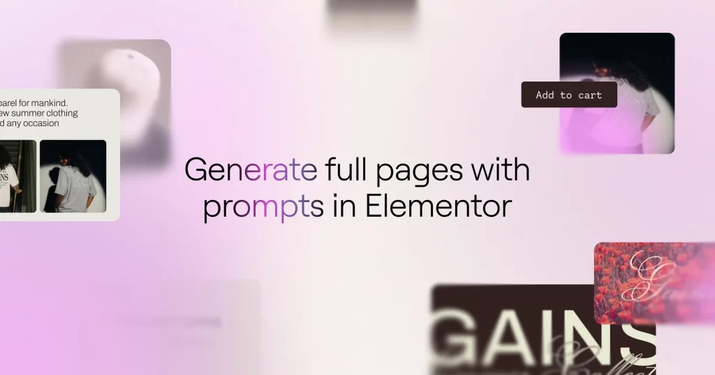 Angie génère désormais des pages Elementor complètes à partir d'un prompt
